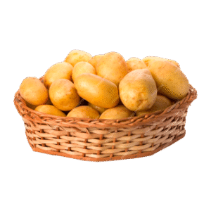 Potatos in a basket